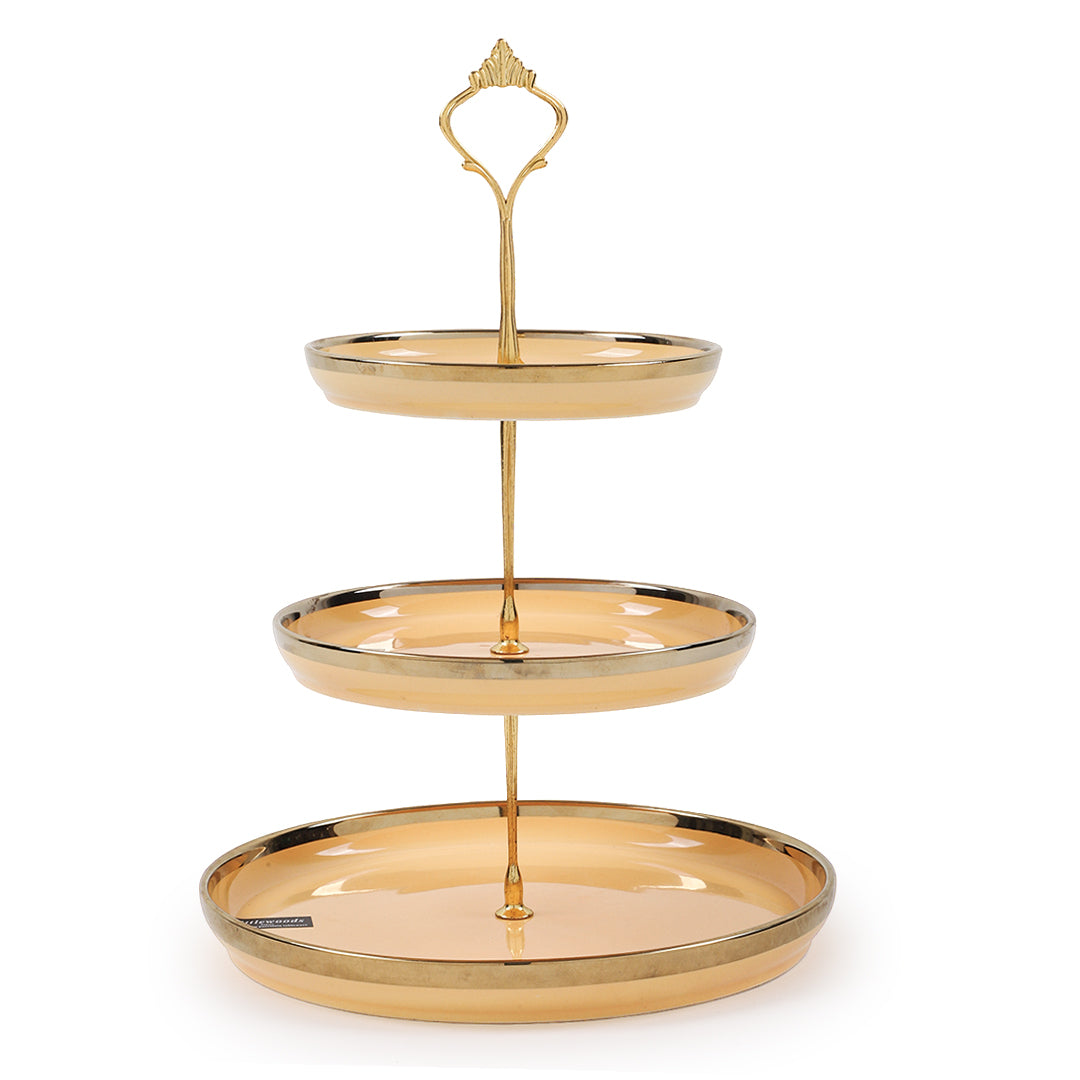Golden 3-Tier Serving Stand