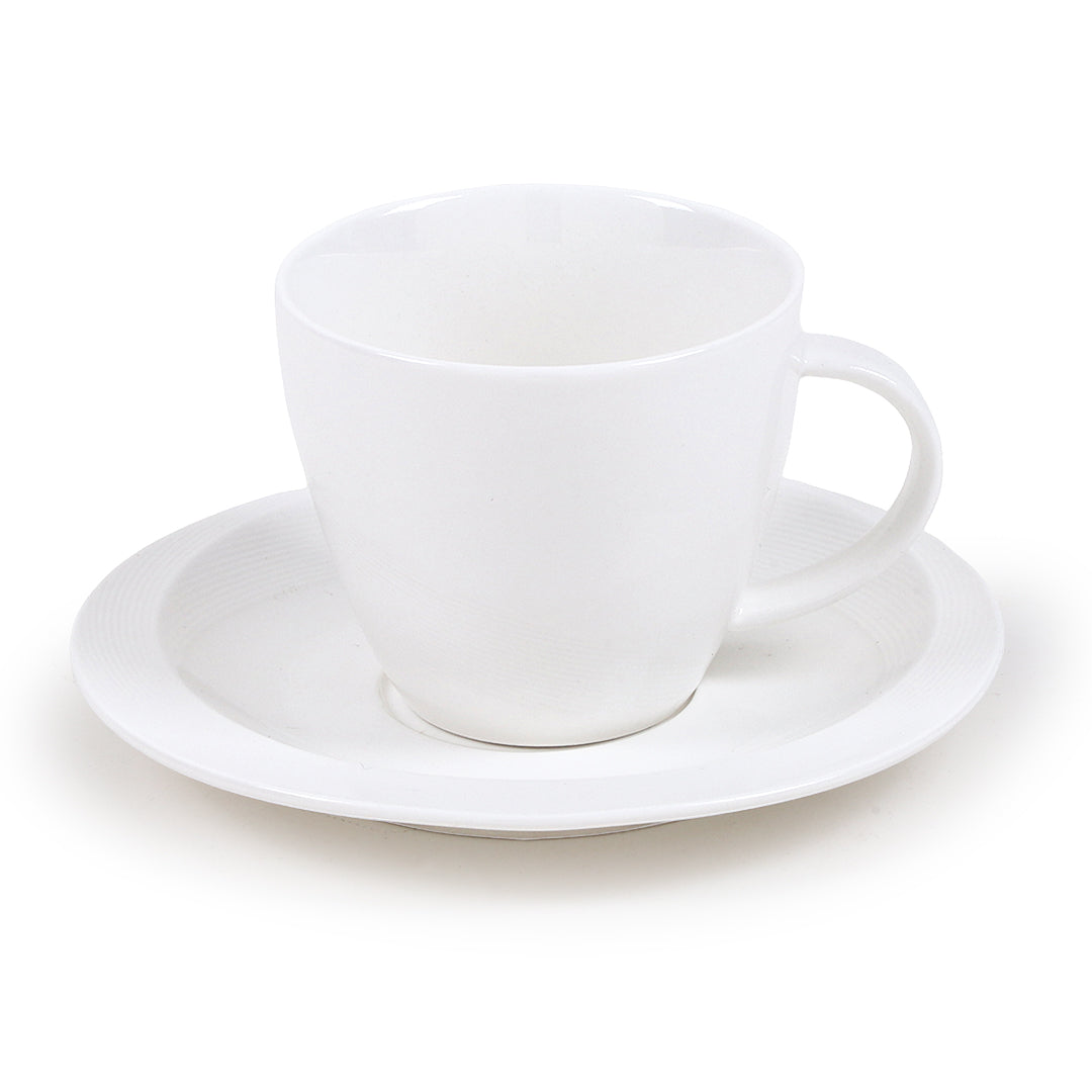 Triple White Cup Saucer
