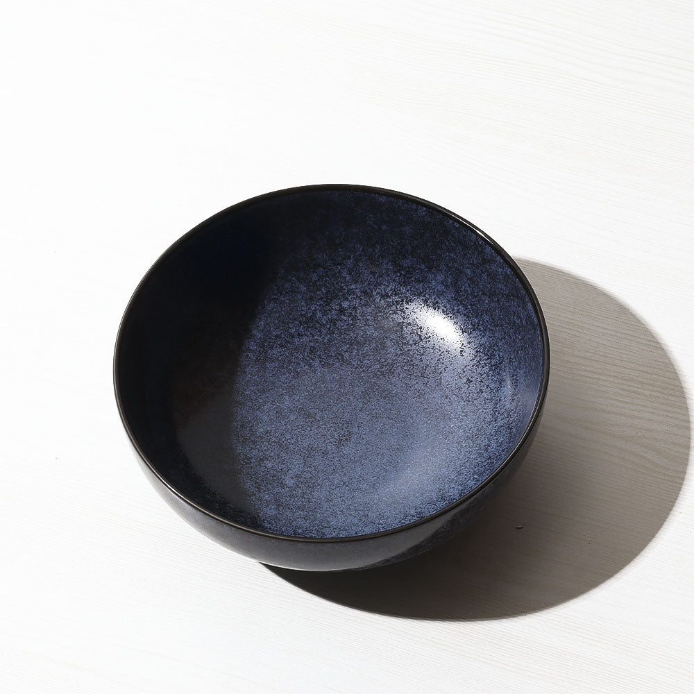 Nebula Blue Round Serving Bowl