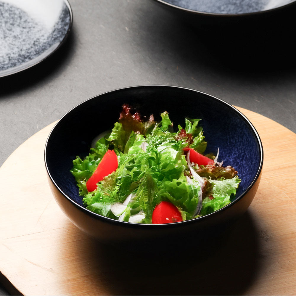 Nebula Blue Round Serving Bowl