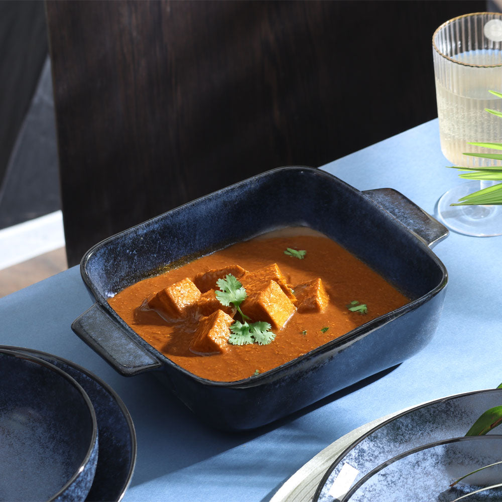 Nebula Blue Square Serving Dish (Large)