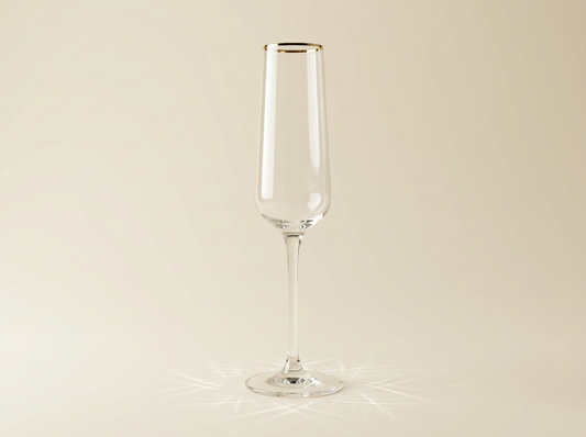 Signature Gold Line Champagne Glass