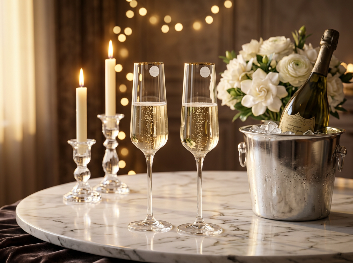 Signature Gold Line Champagne Glass