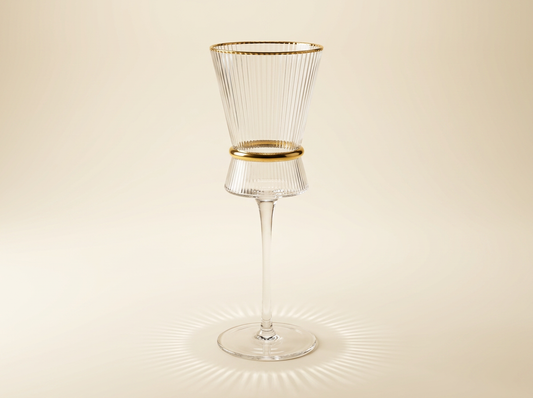Signature Gold Ring Wine Glass