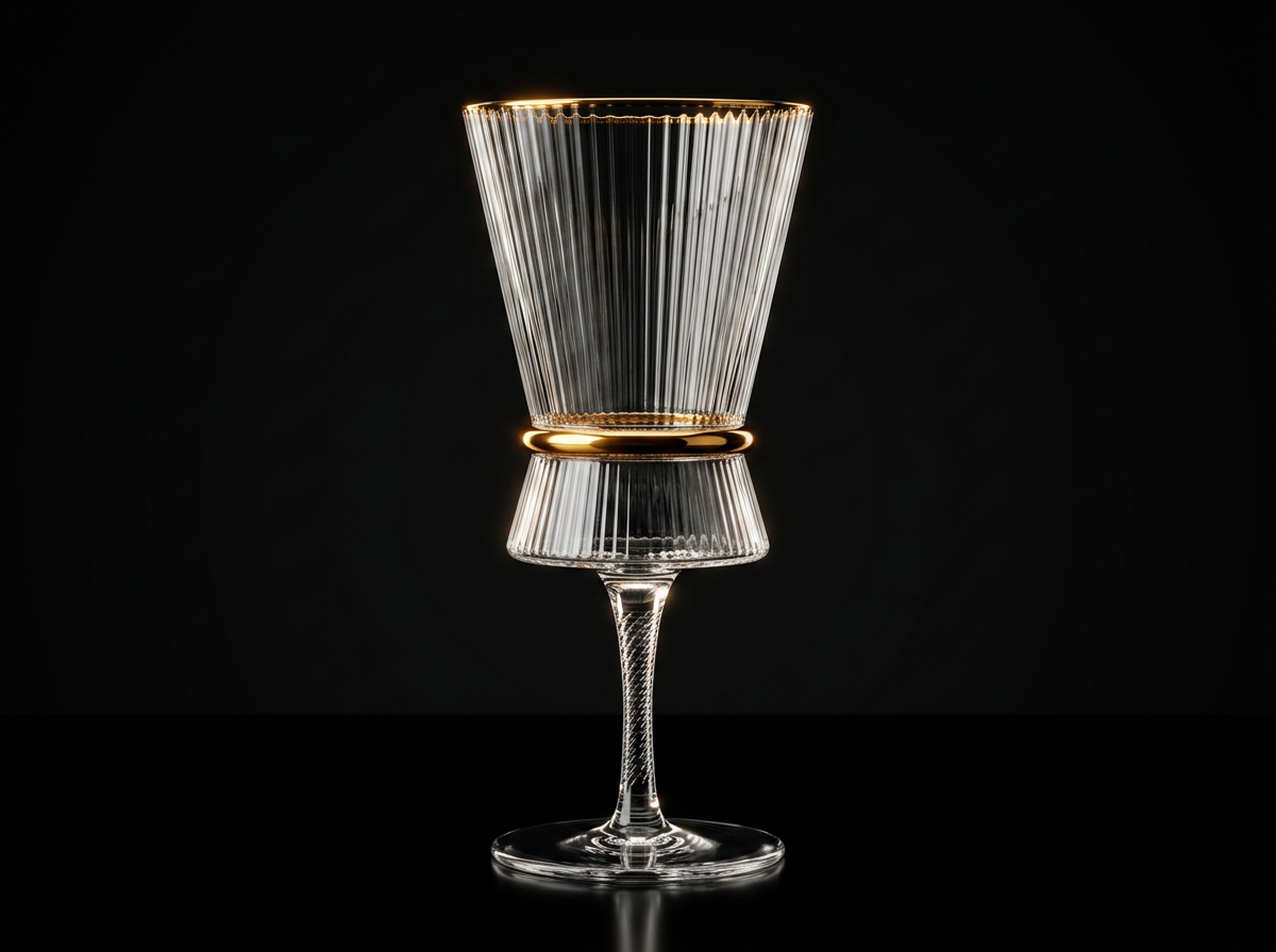 Signature Gold Ring Wine Glass