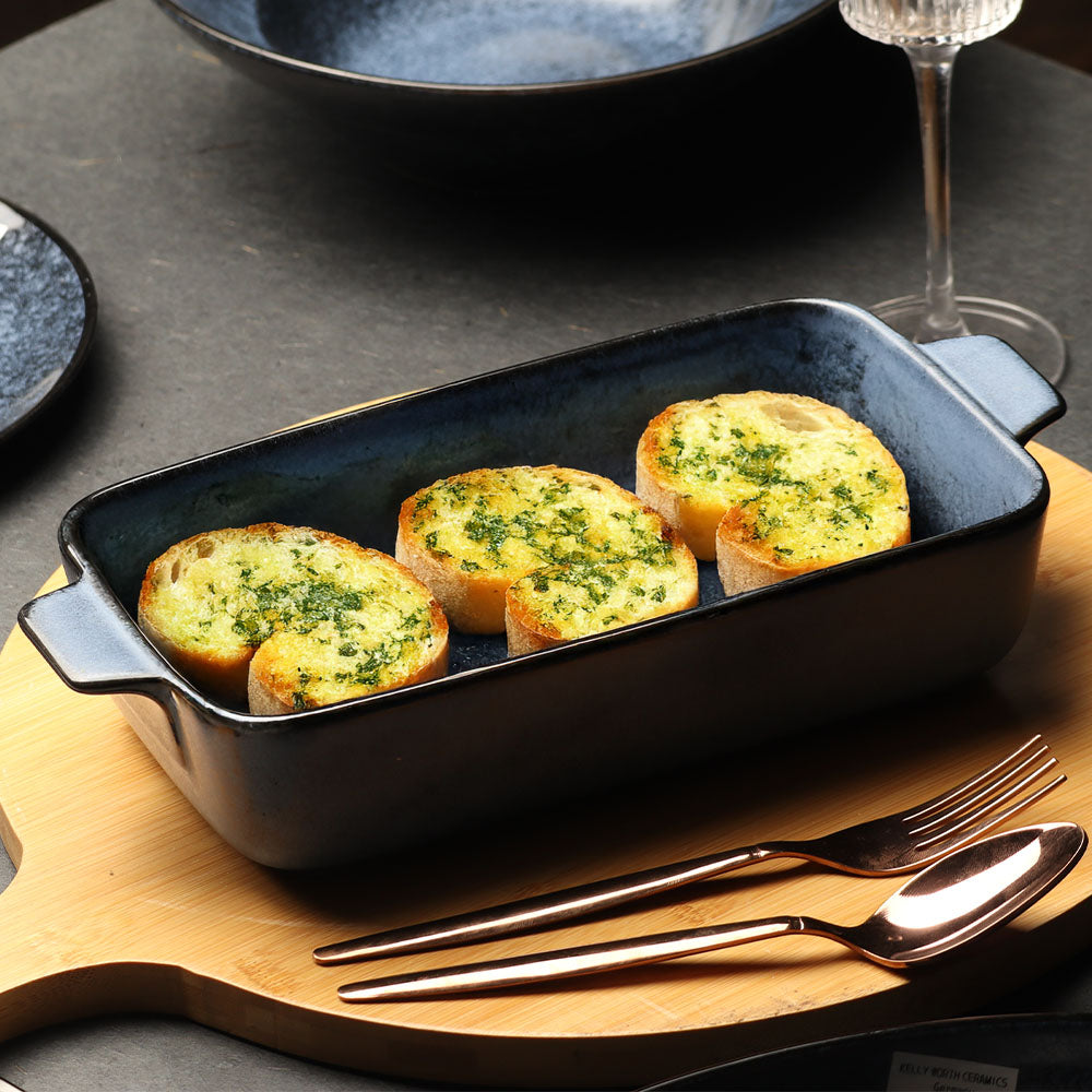 Nebula Blue Rectangle Serving Dish (Small)