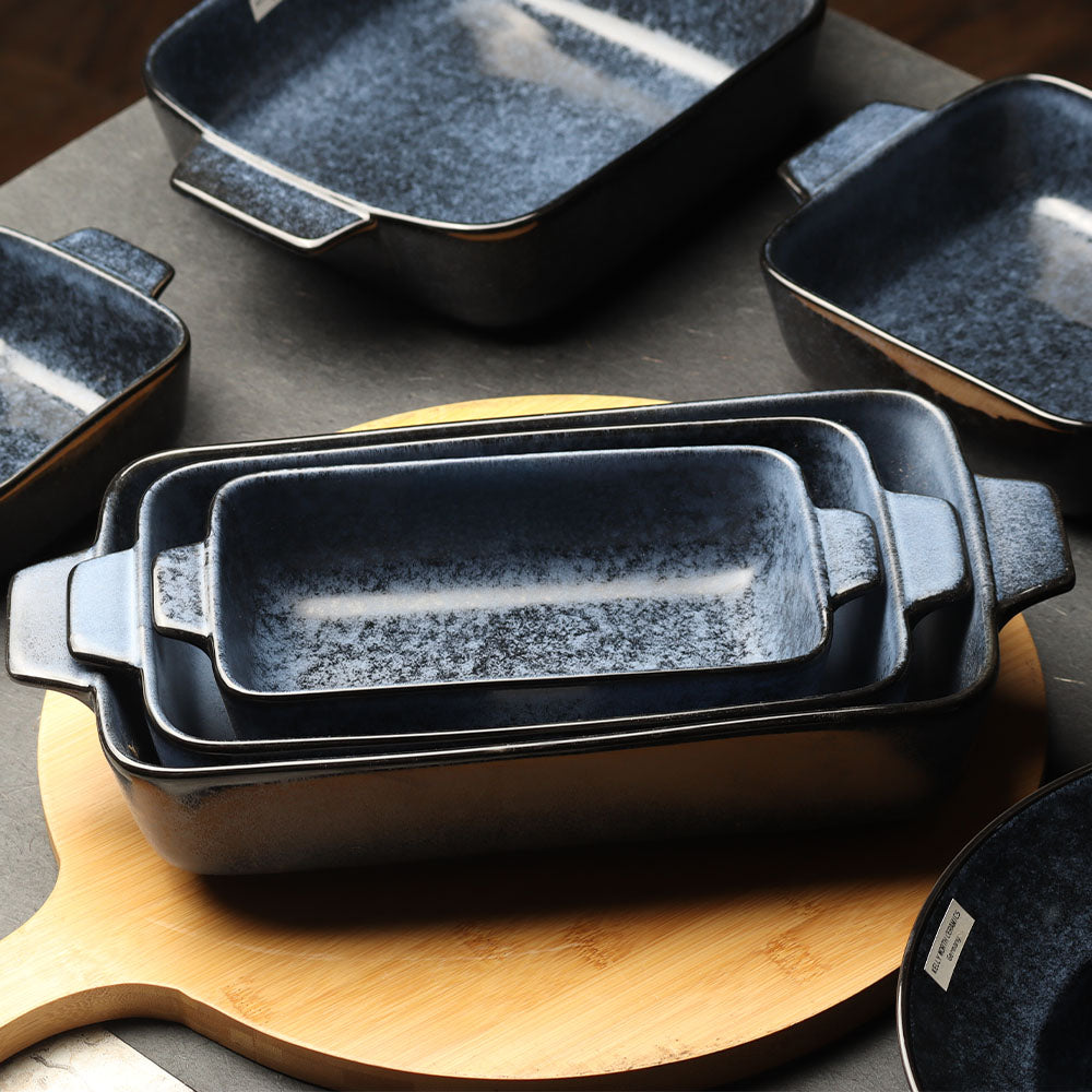 Nebula Blue Rectangle Serving Dish (Small)